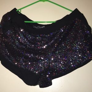 VS sequin shorts